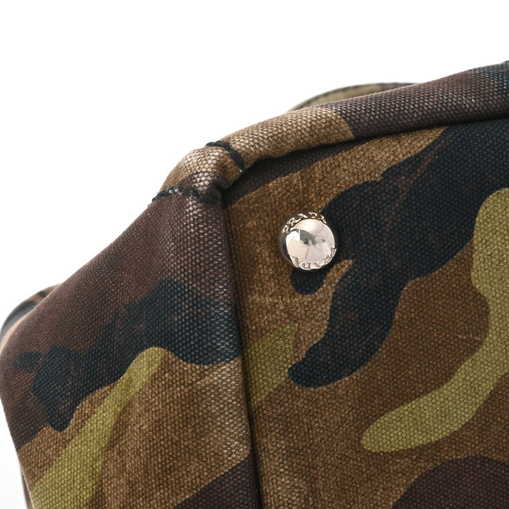 Prada Camouflage Tote Canapa Canvas Bag - Picture 6 of 11